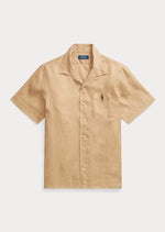 Charger l&#39;image dans la galerie, Chemise manches courtes homme Ralph Lauren beige en lin | Georgespaul
