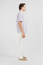 Afbeelding in Gallery-weergave laden, Chemise manches courtes homme à imprimés Eden Park rose | Georgespaul
