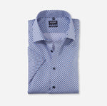 Afbeelding in Gallery-weergave laden, Chemise manches courtes Luxor OLYMP bleue pour homme I Georgespaul
