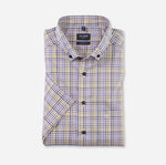 Afbeelding in Gallery-weergave laden, Chemise rayée Luxor OLYMP droite jaune pour homme I Georgespaul
