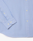 Chemise rayée Lacoste bleue pour homme | Georgespaul