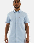 Chemise manches courtes Tommy Jeans bleue - Georgespaul