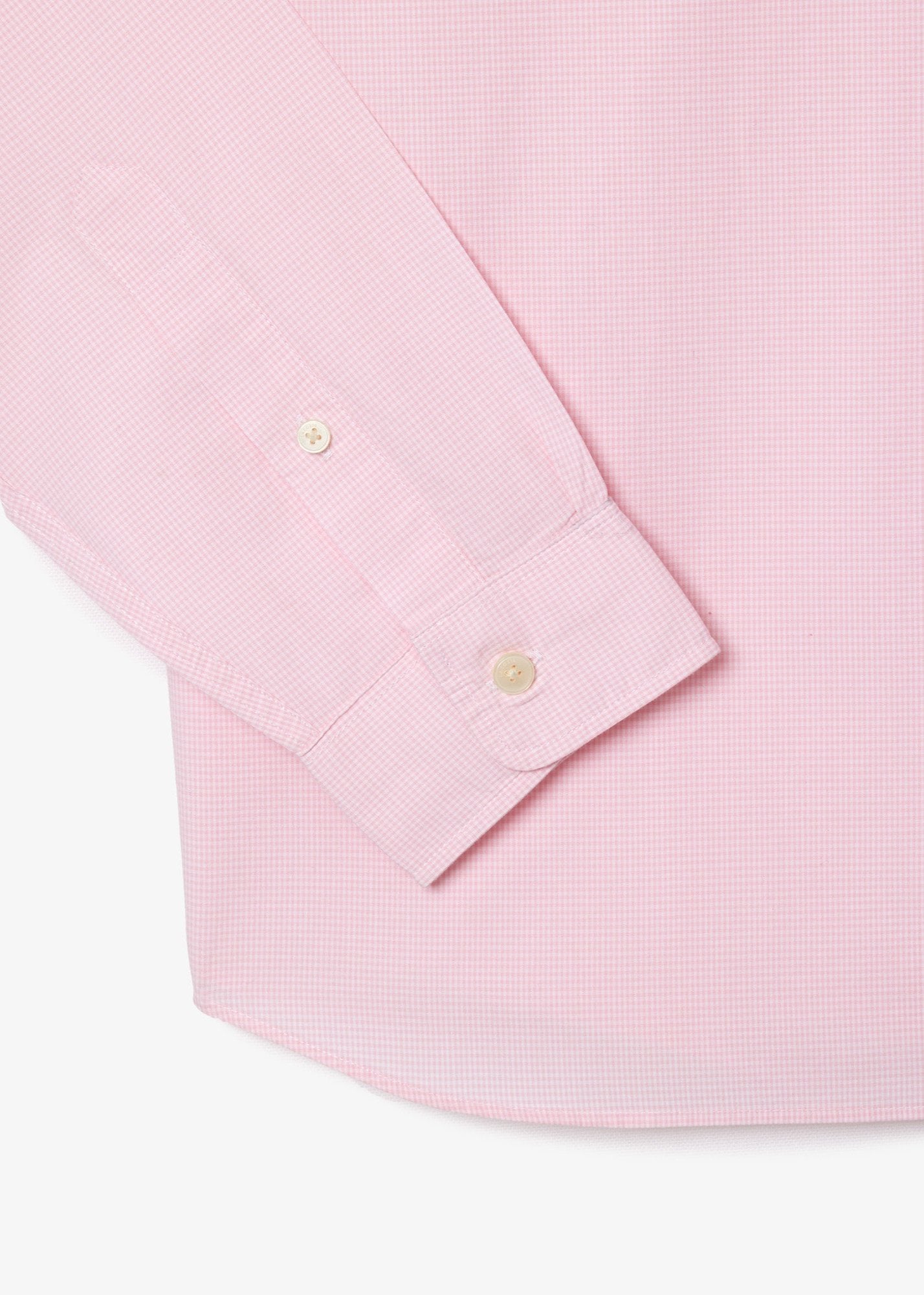 Chemise vichy Lacoste rose en popeline pour homme | Georgespaul