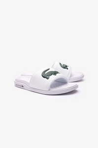 Claquettes homme Lacoste blanches | Georgespaul