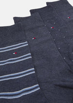 Afbeelding in Gallery-weergave laden, Coffret 4 paires de chaussettes homme Tommy Hilfiger bleues I Georgespaul
