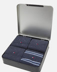 Coffret 4 paires de chaussettes Tommy Hilfiger bleues - Georgespaul