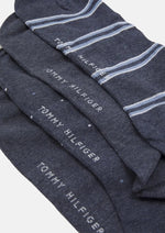 Laden Sie das Bild in den Galerie-Viewer, Coffret 4 paires de chaussettes homme Tommy Hilfiger bleues I Georgespaul
