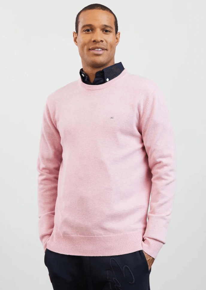 Pull Eden Park rose en laine - Georgespaul