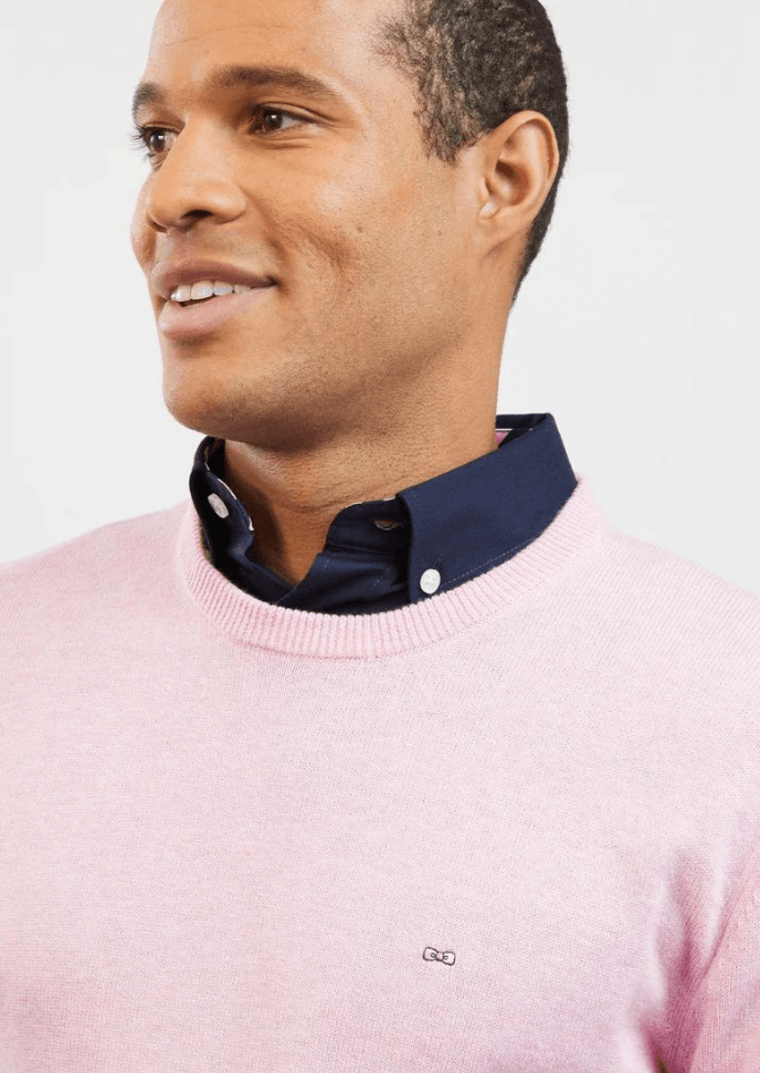 Pull Eden Park rose en laine - Georgespaul