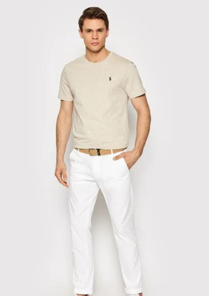 T-Shirt Ralph Lauren ajusté beige