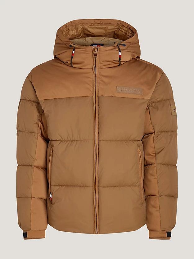 Doudoune à capuche Tommy Hilfiger marron - Georgespaul