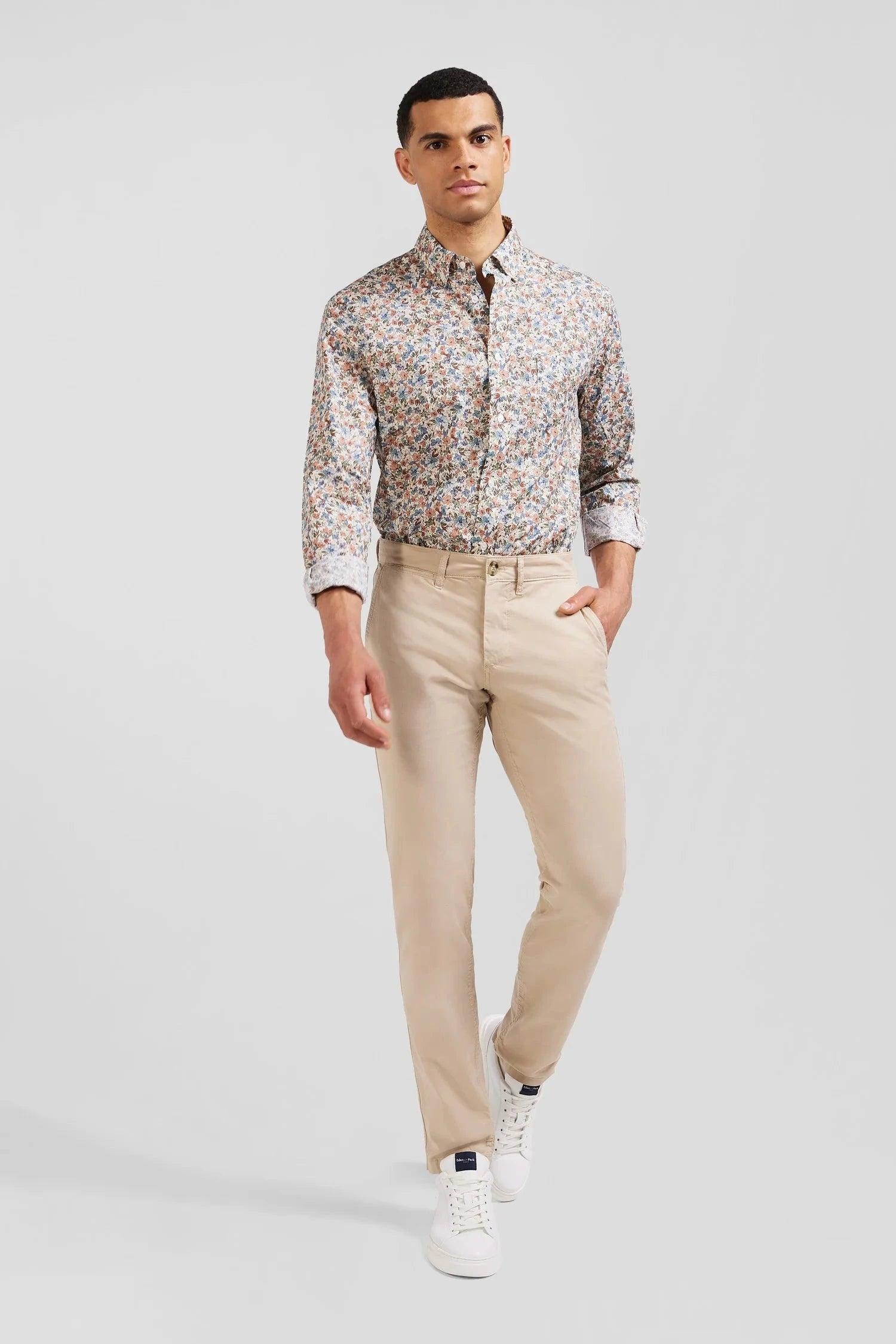 Pantalon chino Eden Park beige - Georgespaul