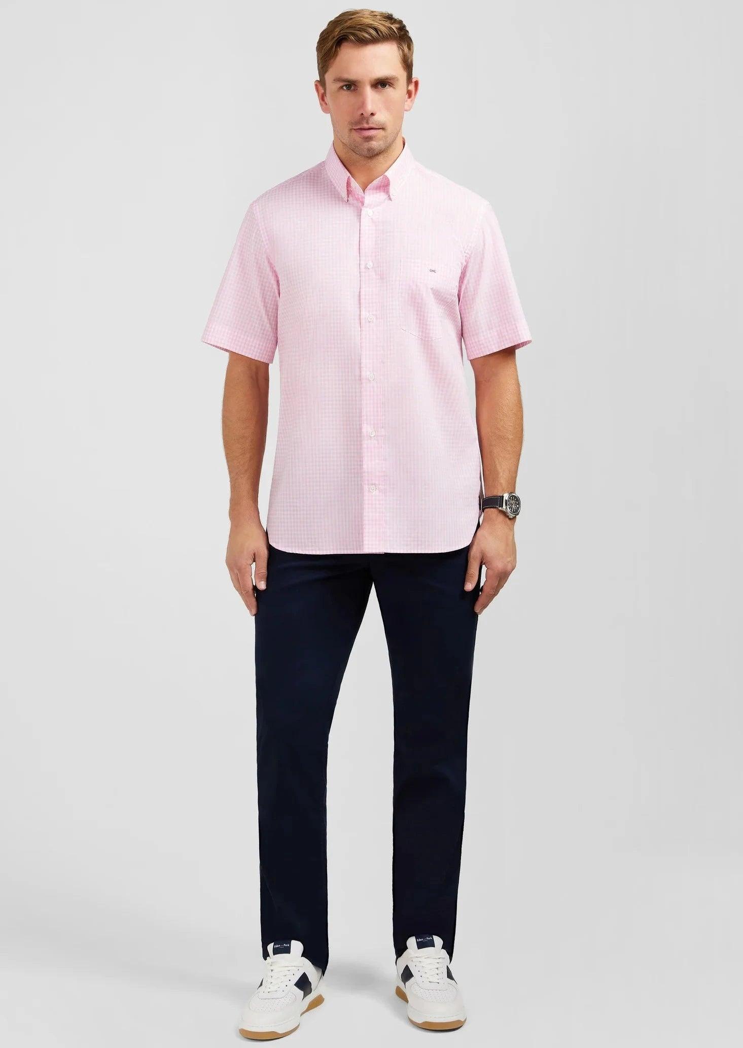 Chemise manches courtes Eden Park rose - Georgespaul