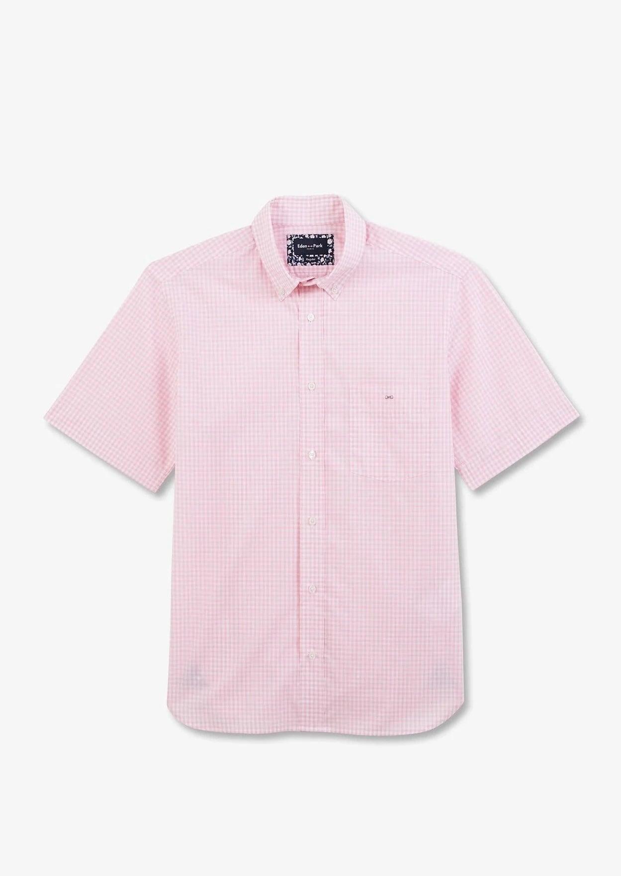 Chemise manches courtes Eden Park rose - Georgespaul