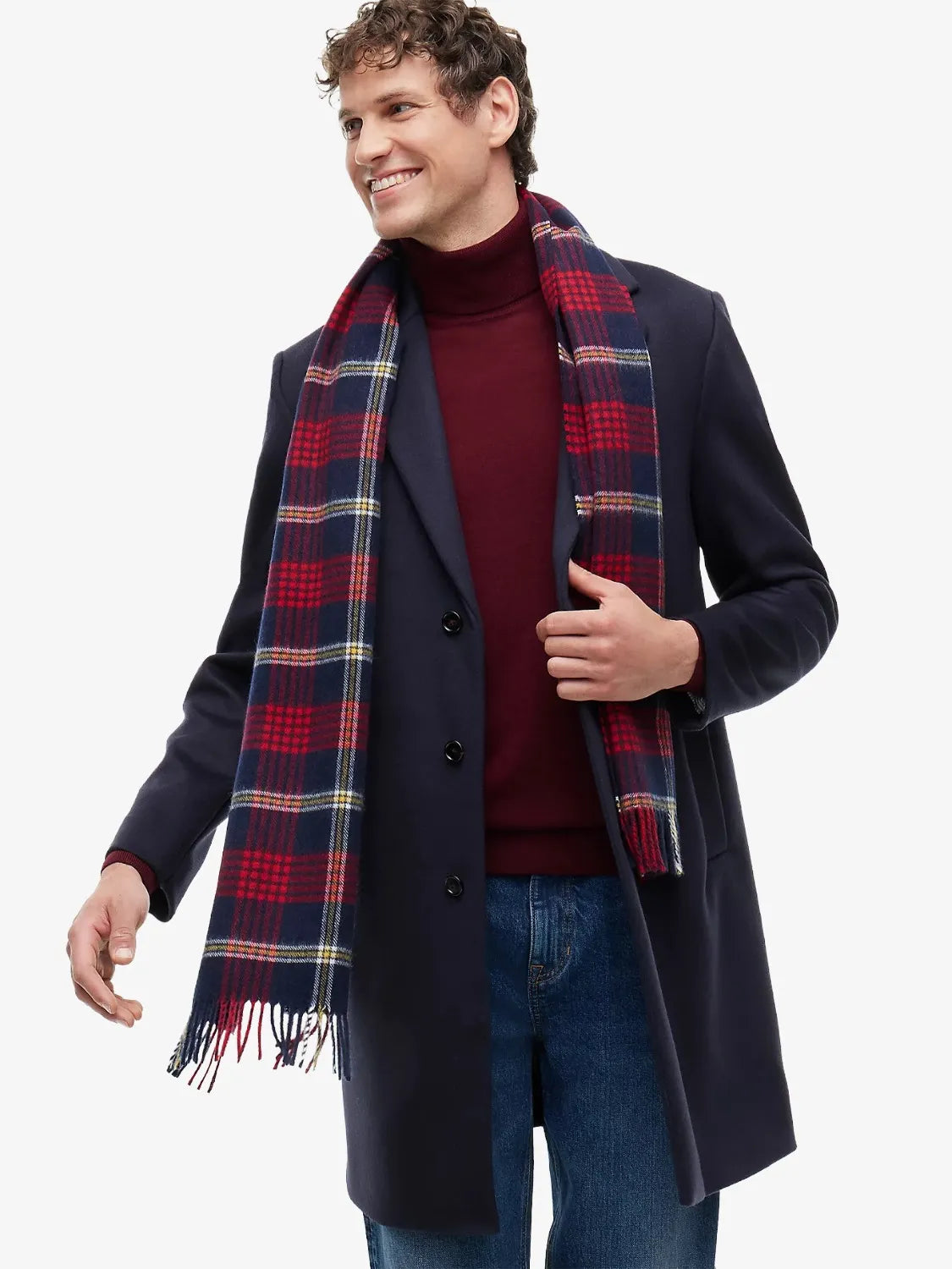 Echarpe à carreaux Tommy Hilfiger  en laine