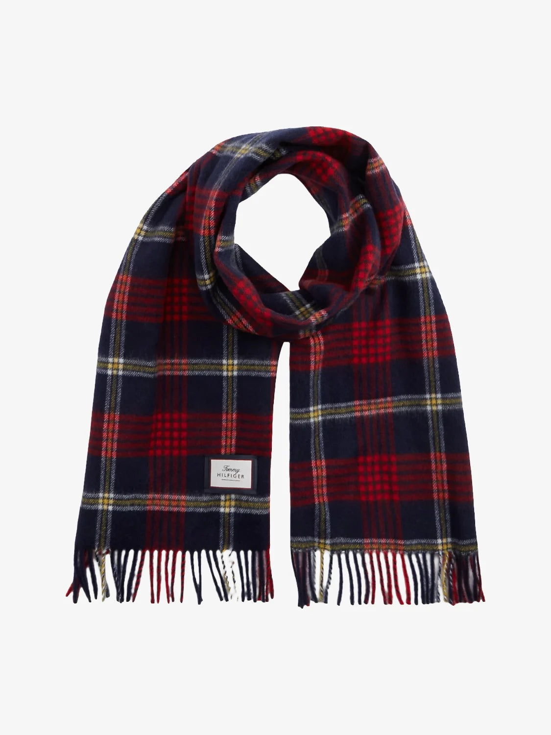 Echarpe à carreaux Tommy Hilfiger  en laine