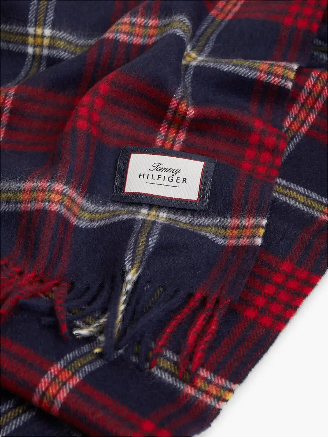 Echarpe à carreaux Tommy Hilfiger  en laine