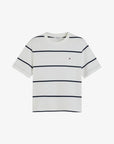 T-shirt rayé femme Tommy Hilfiger marine en coton