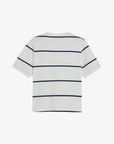 T-shirt rayé femme Tommy Hilfiger marine en coton