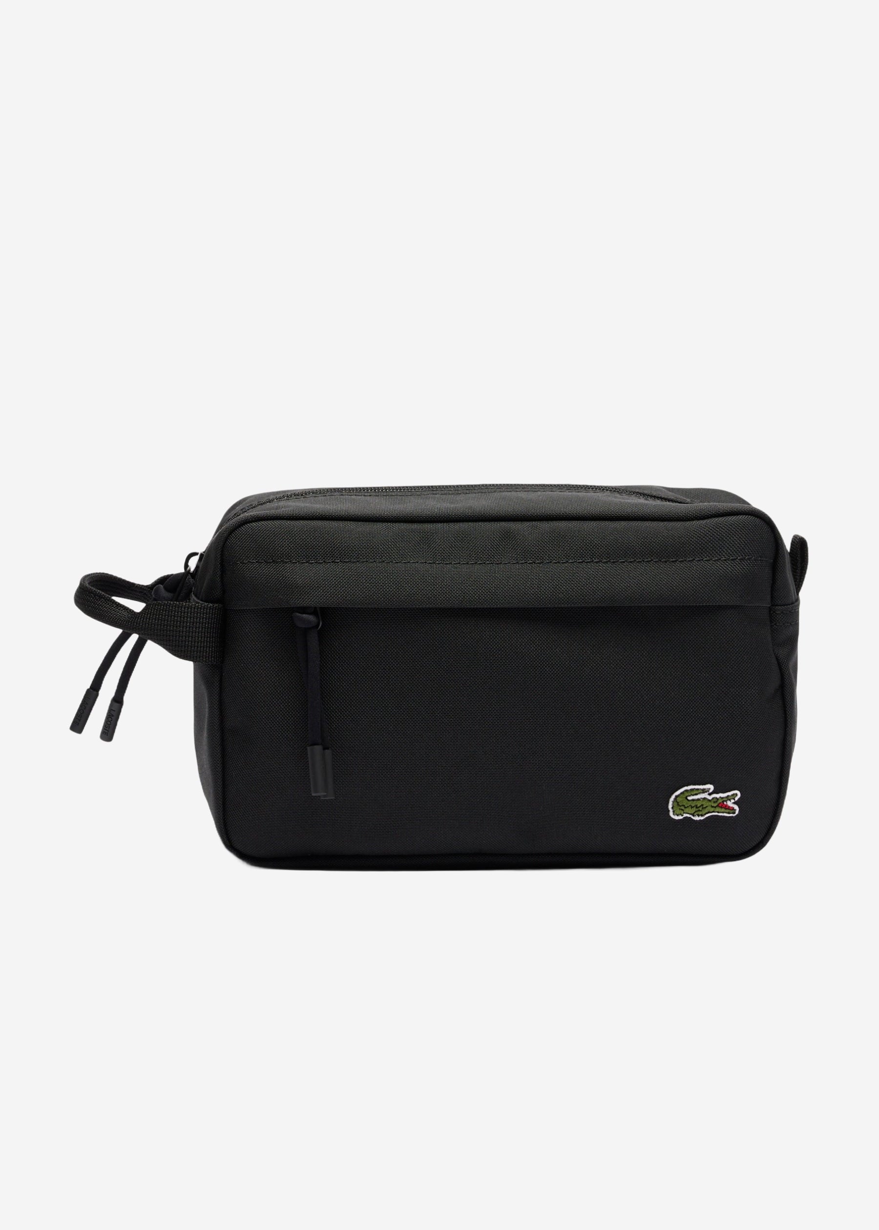 Trousse de toilette Lacoste noire unisexe | Georgespaul