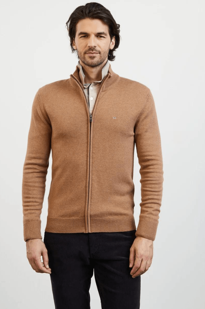 Gilet Eden Park beige en laine - Georgespaul