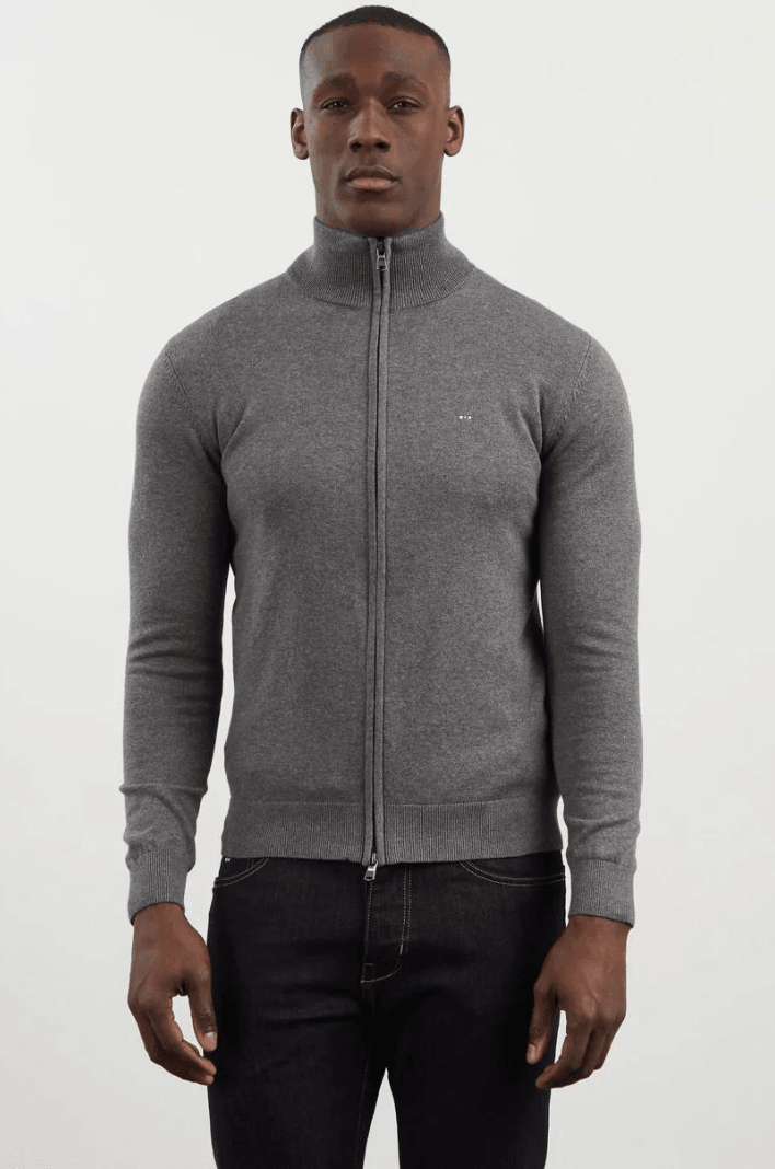 Gilet zippé Eden Park gris - Georgespaul