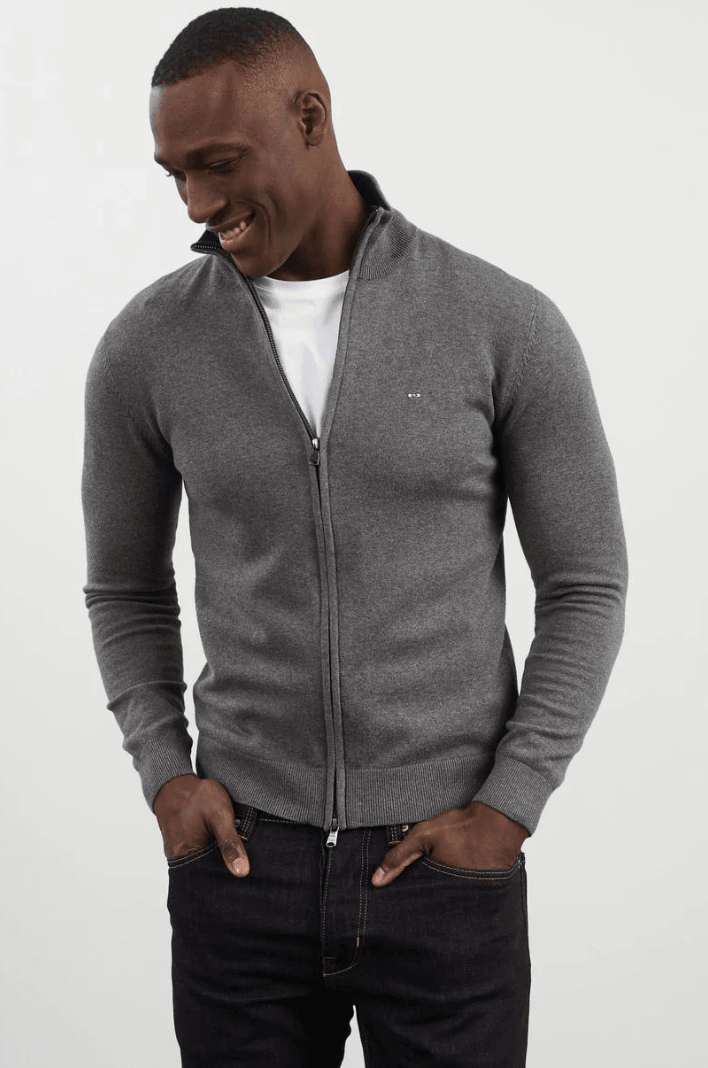 Gilet zippé Eden Park gris - Georgespaul