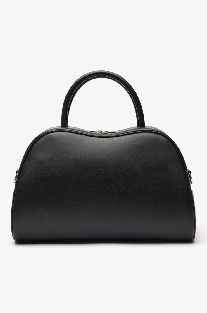 Grand sac à main femme Lacoste noir en cuir