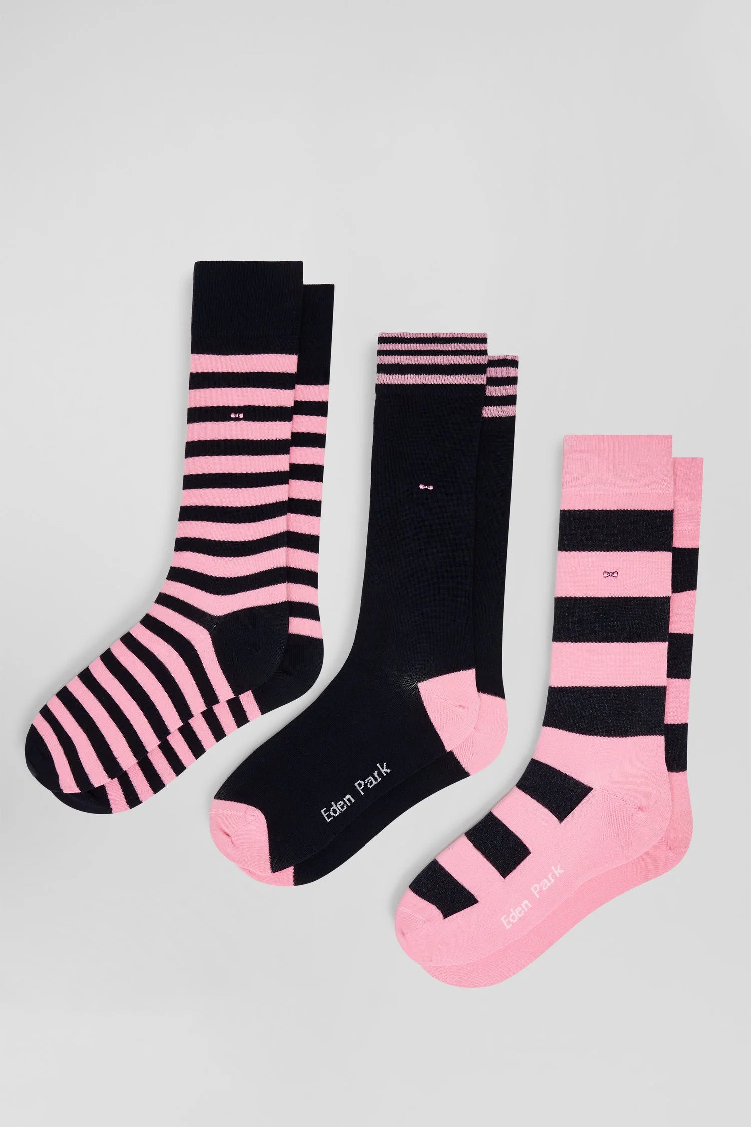 Lot de 3 paires de chaussettes Eden Park roses - Georgespaul