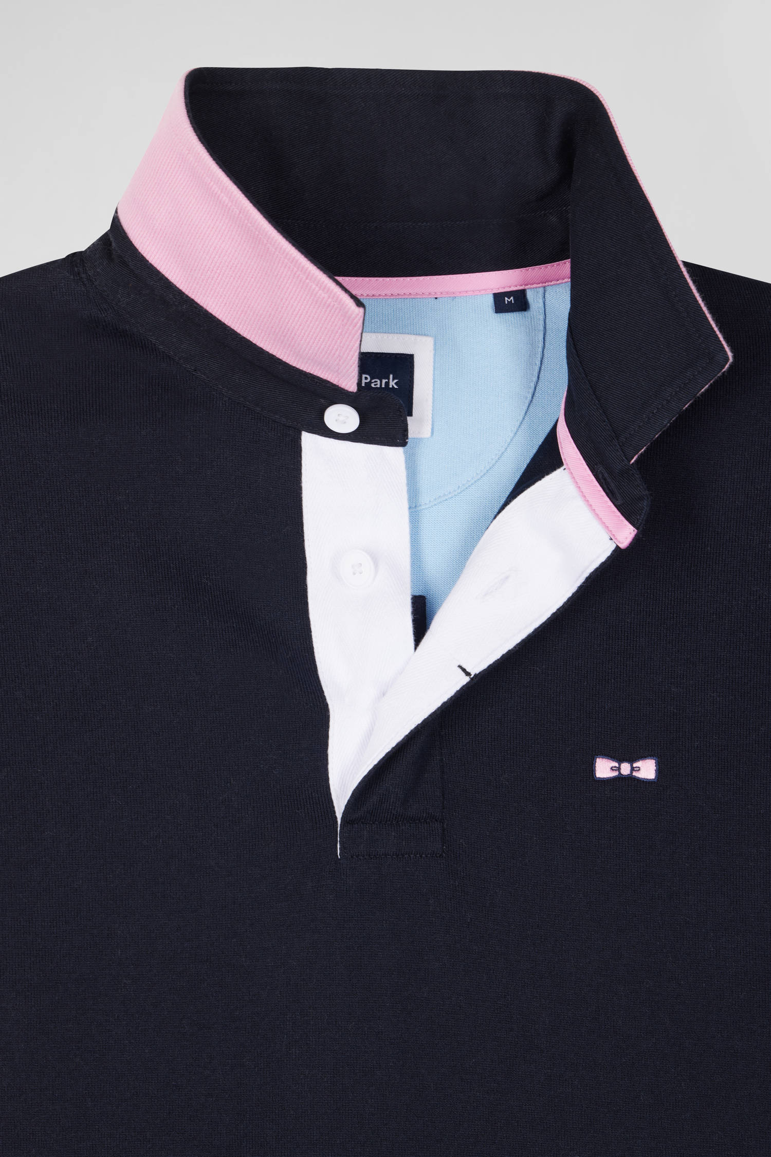 Polo manches longues Eden Park bleu