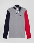 Polo manches longues Eden Park gris