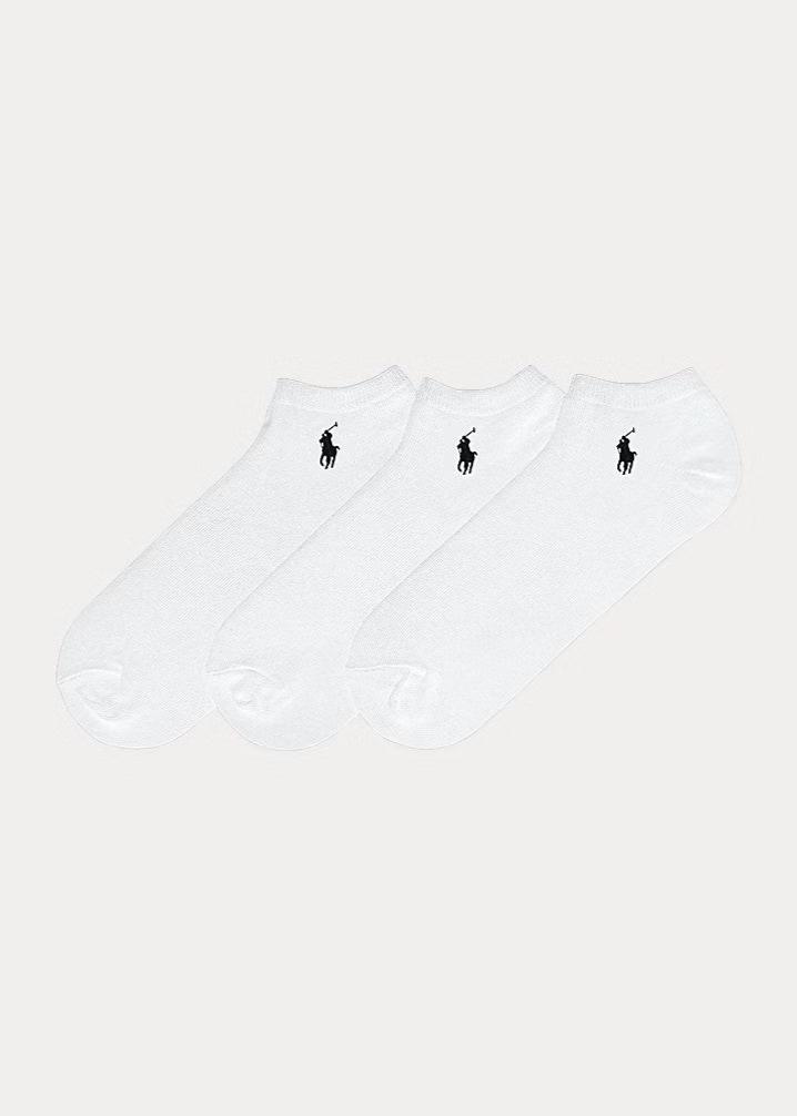 Lot de 3 chaussettes Ralph Lauren blanches pour homme I Georgespaul