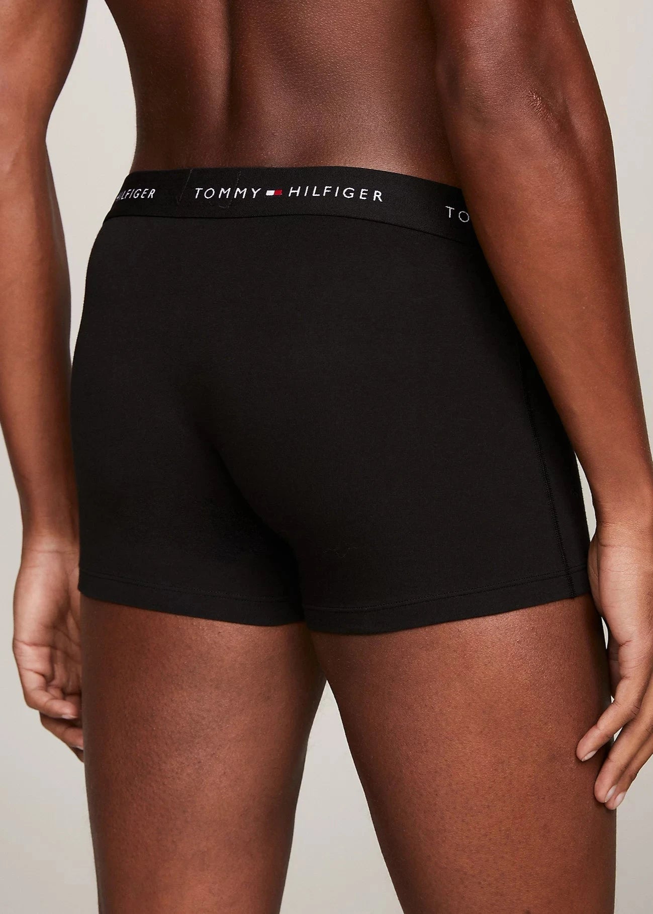 Lot boxers Tommy Hilfiger noirs en coton bio pour homme I Georgespaul