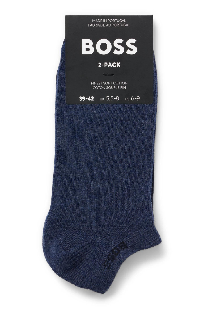 Lot de 2 paires de chaussettes BOSS bleues | Georgespaul