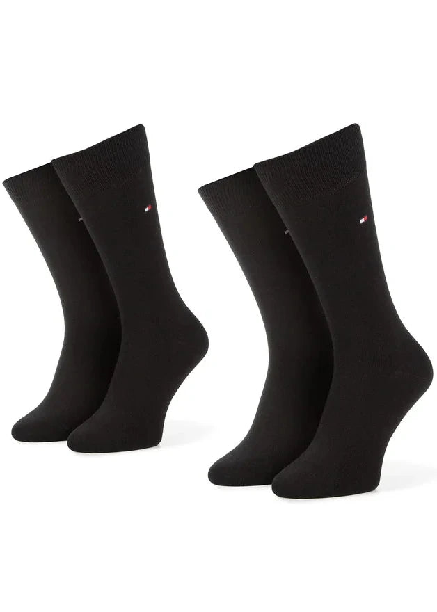 Lot de 2 paires de chaussettes Tommy Hilfiger noires