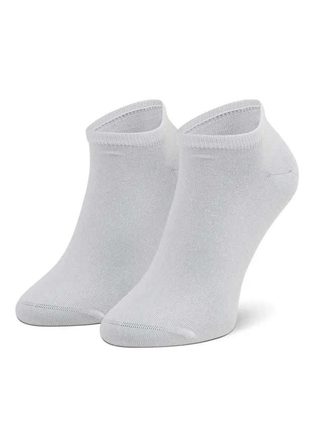 Lot de 2 paires de chaussettes basses unies Tommy Hilfiger blanches | Georgespaul