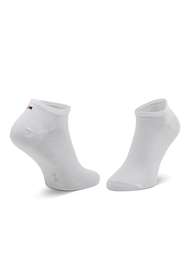 Lot de 2 paires de chaussettes basses unies Tommy Hilfiger blanches | Georgespaul