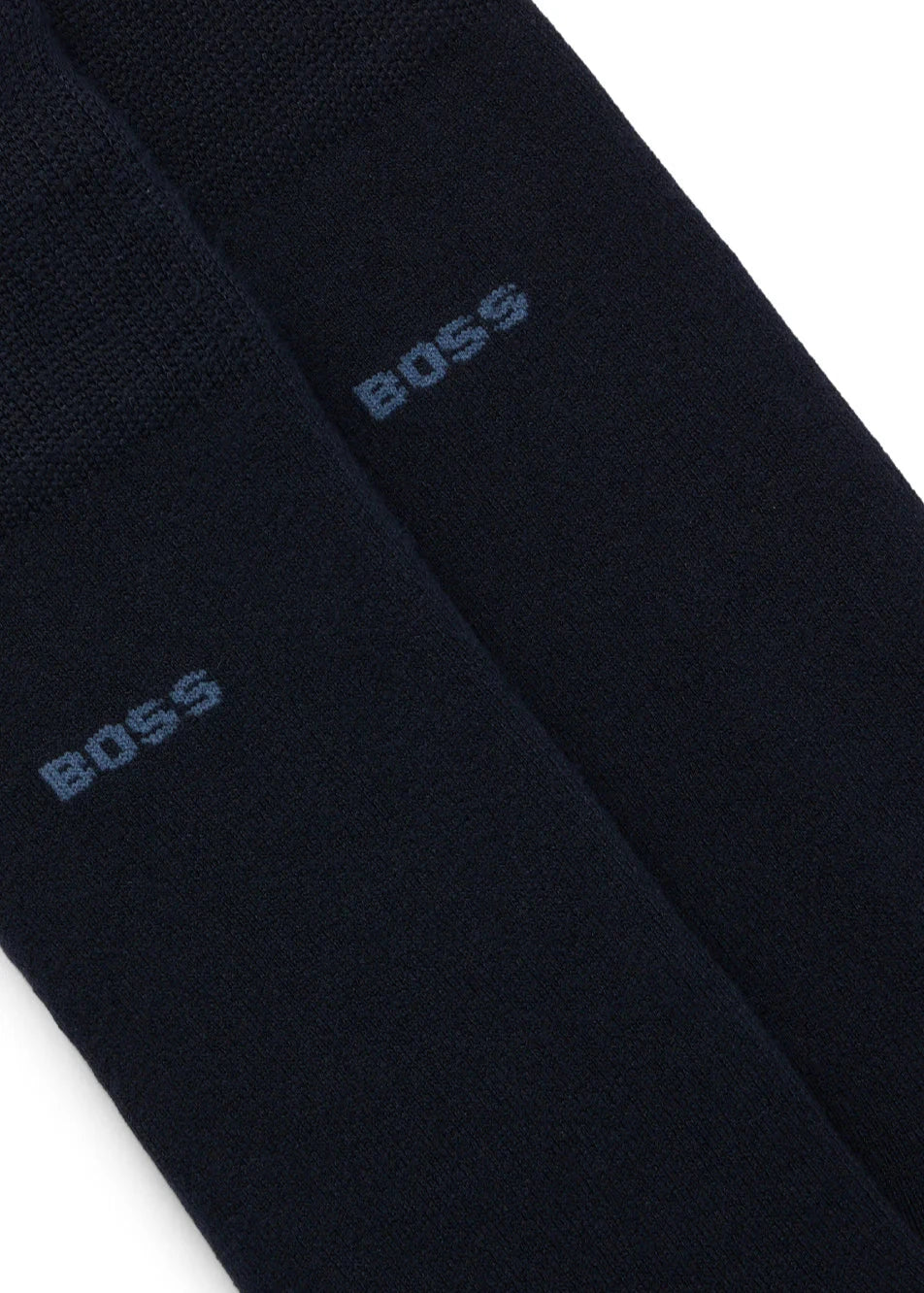 Lot de 2 paires de chaussettes homme BOSS marine | Georgespaul