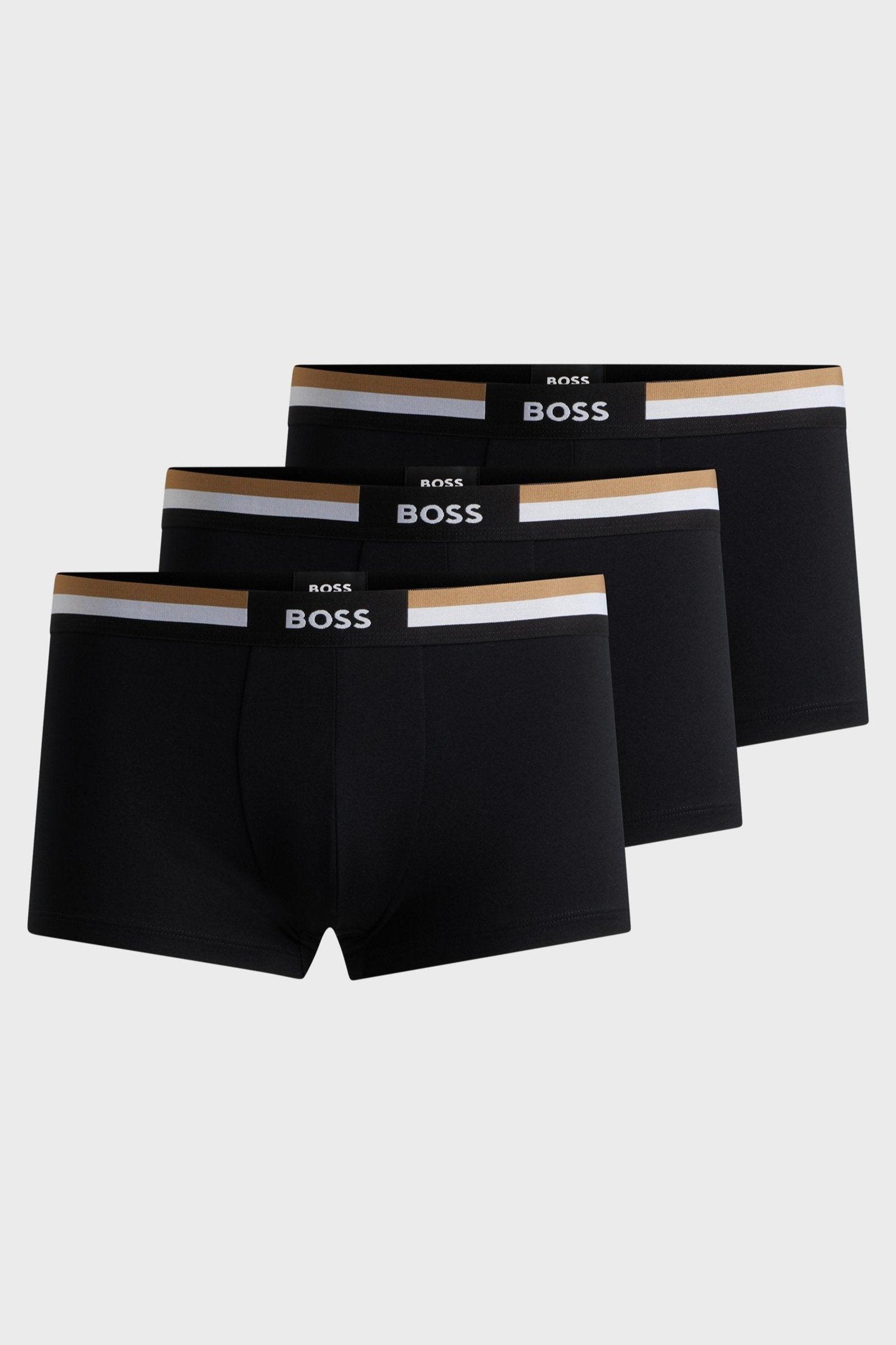 Lot de 3 boxers BOSS noirs pour homme | Georgespaul