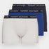 Lot de 3 boxers Tommy Hilfiger bleus en coton stretch - Georgespaul