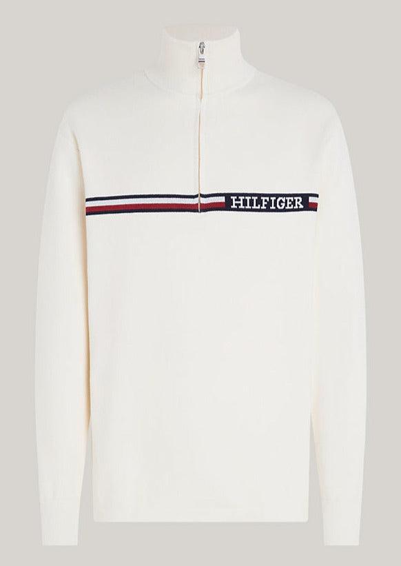 Pull Tommy Hilfiger beige coton bio - Georgespaul