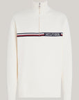 Pull Tommy Hilfiger beige coton bio - Georgespaul