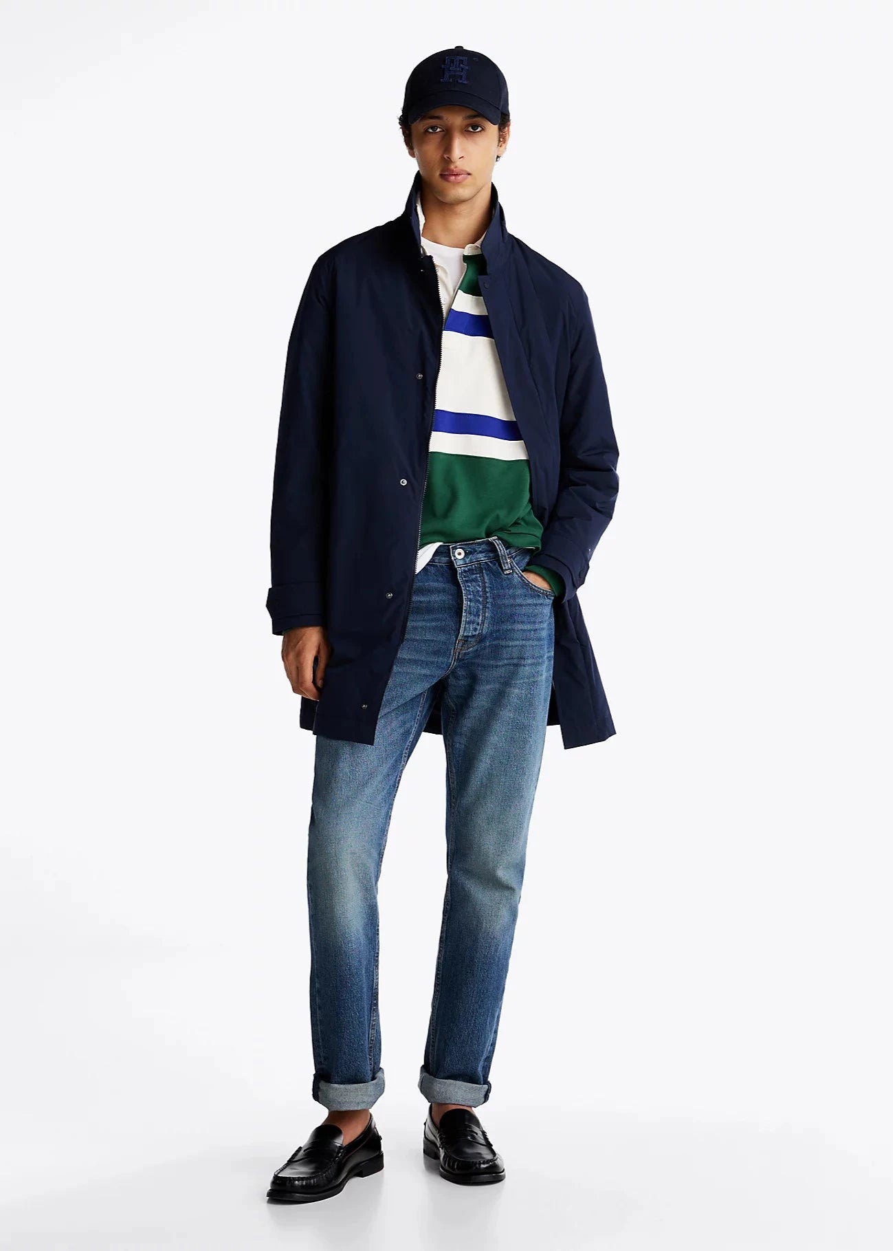 Manteau Tommy Hilfiger marine | Georgespaul 