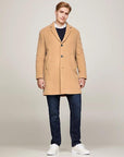 Manteau Tommy Hilfiger marron en laine - Georgespaul