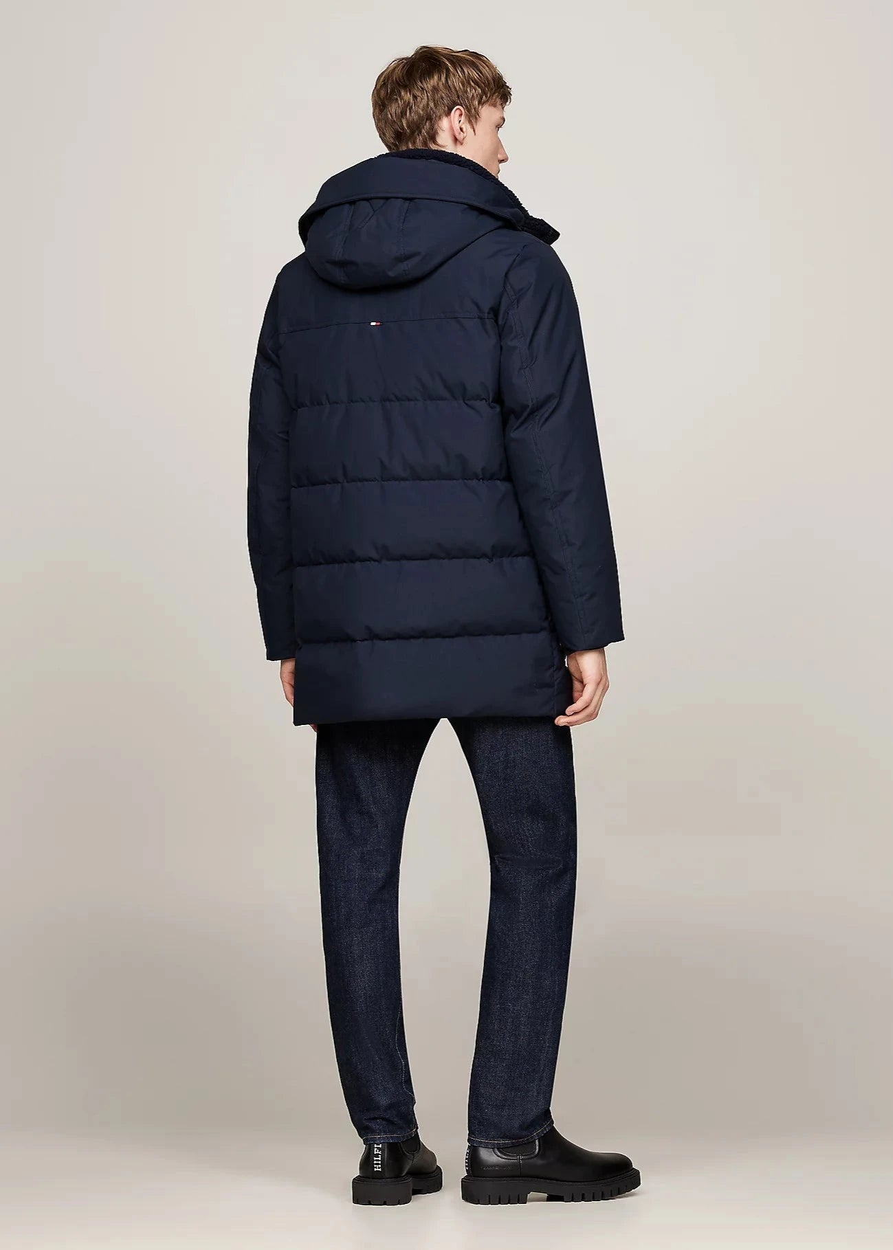 Manteau Tommy Hilfiger marine pour homme | Georgespaul