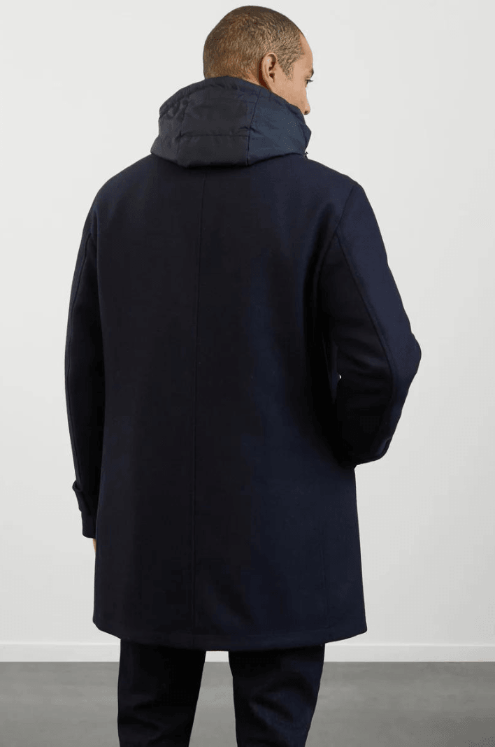 Manteau à capuche Eden Park marine - Georgespaul