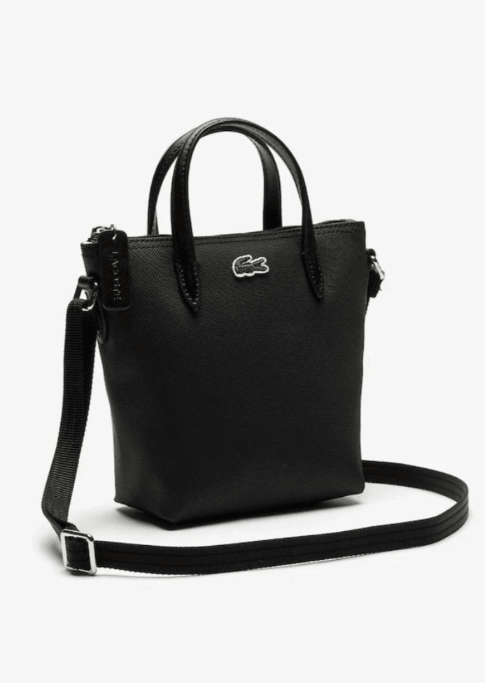 Mini sac cabas zippé L.12.12 Lacoste noir