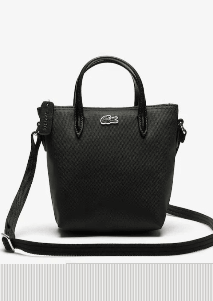 Mini sac cabas zippé L.12.12 Lacoste noir