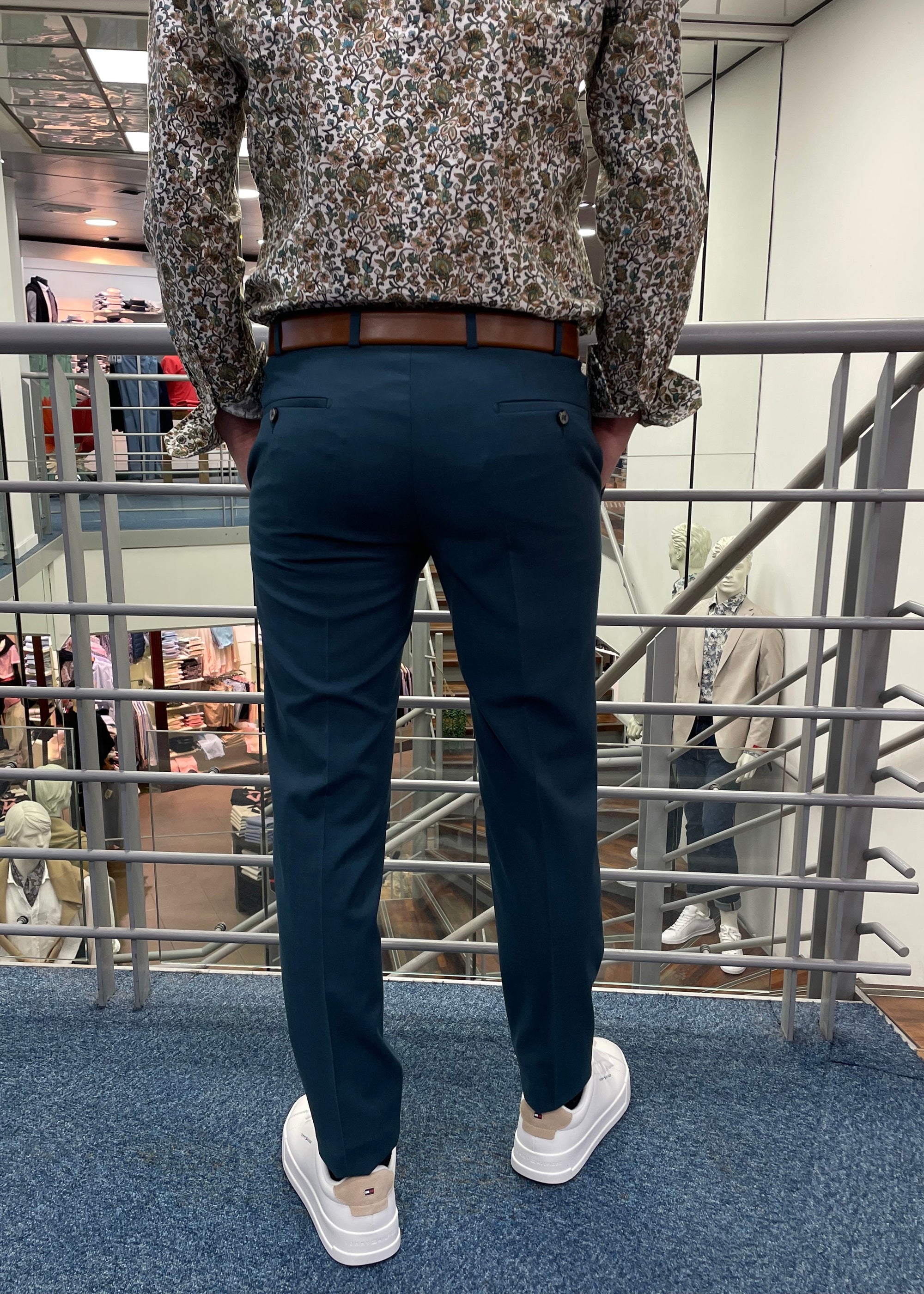 Pantalon de costume Franco Digel vert pour homme | Georgespaul
