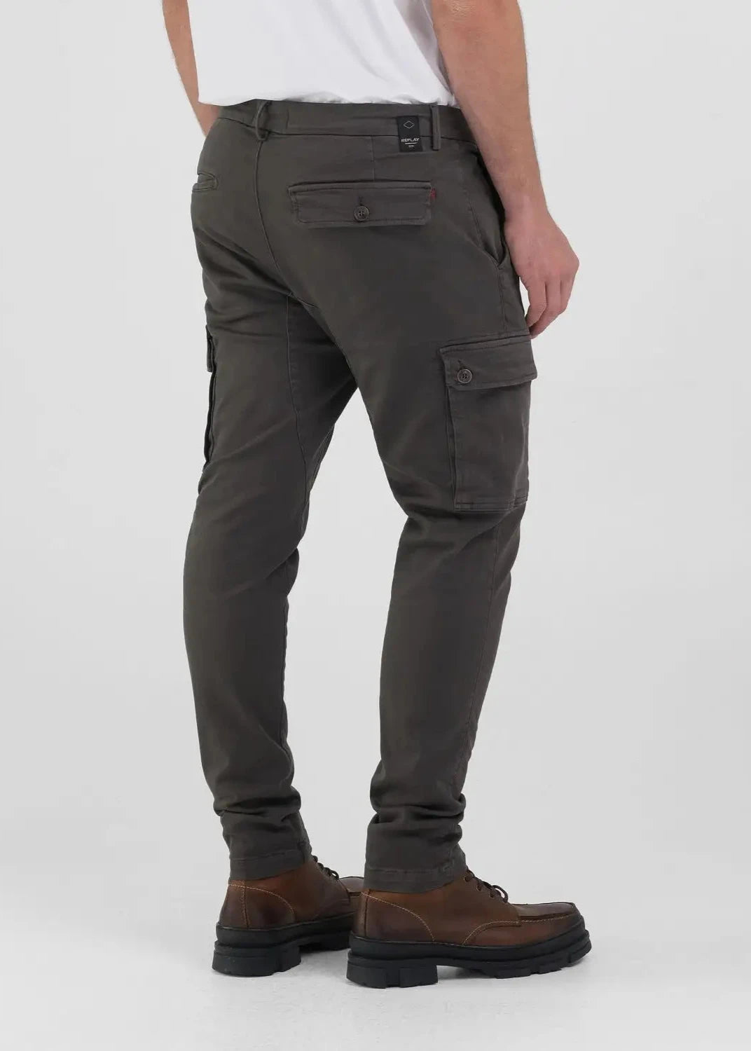 Pantalon cargo Replay gris pour homme | Georgespaul 